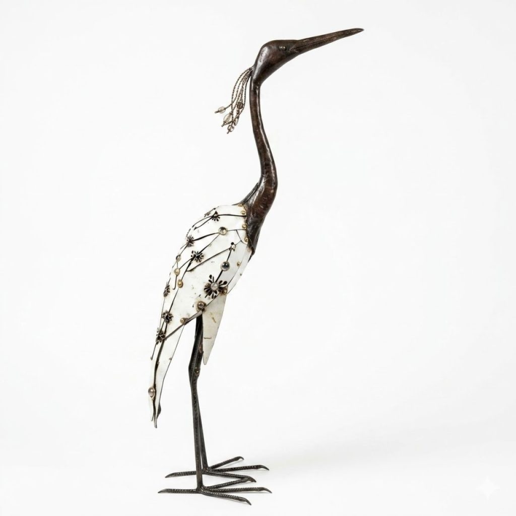 Héron blanc plumage
