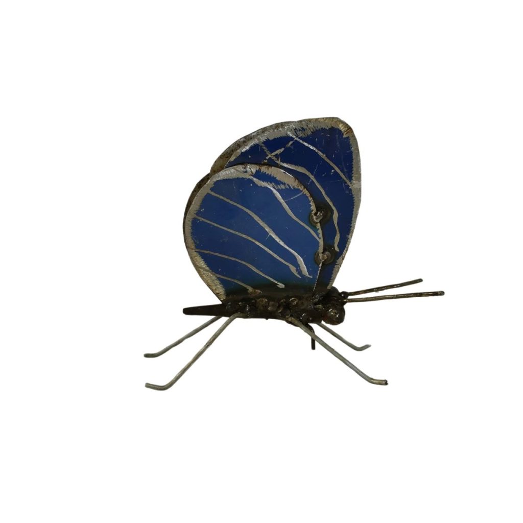 Papillon à poser bleu