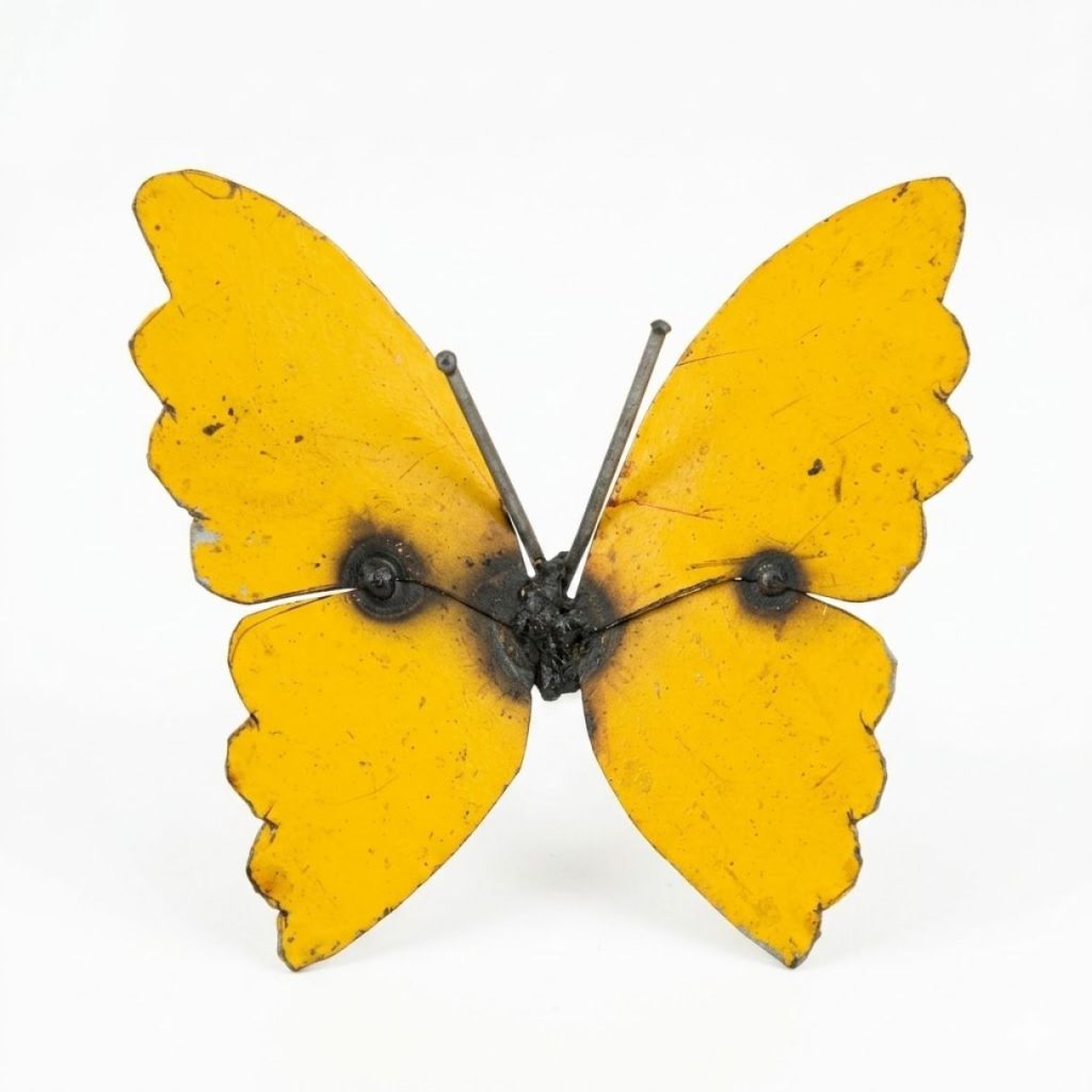 Papillon Fut Jaune mur