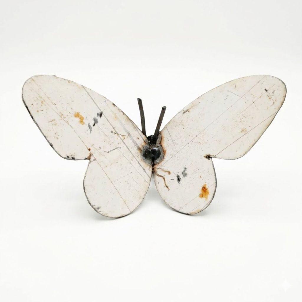 Papillon Tres Petit Blanc pour mur
