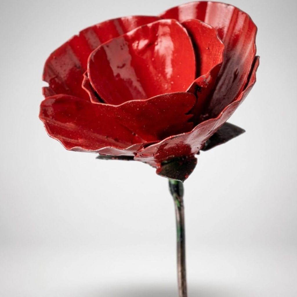 Tuteur Coquelicot Peint