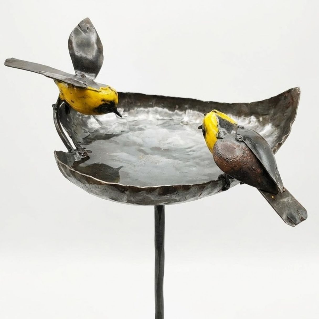 Tuteur Feuille + 2 oiseaux couleurs jaune – Image 1