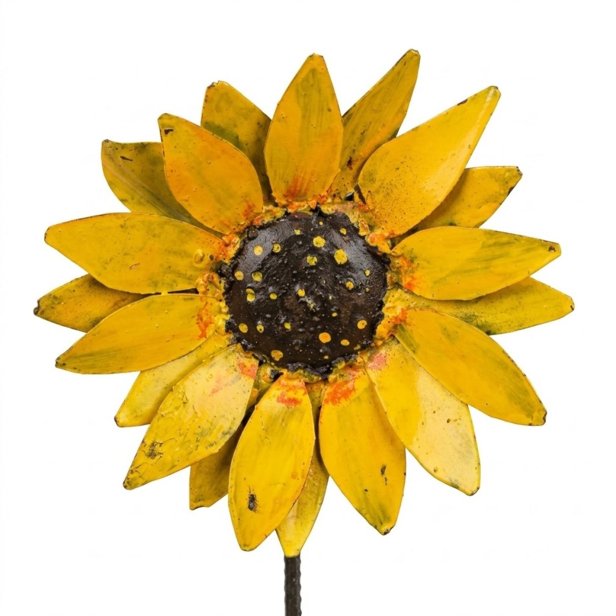 Tuteur Tournesol Peint 8cm x 1m – Image 1